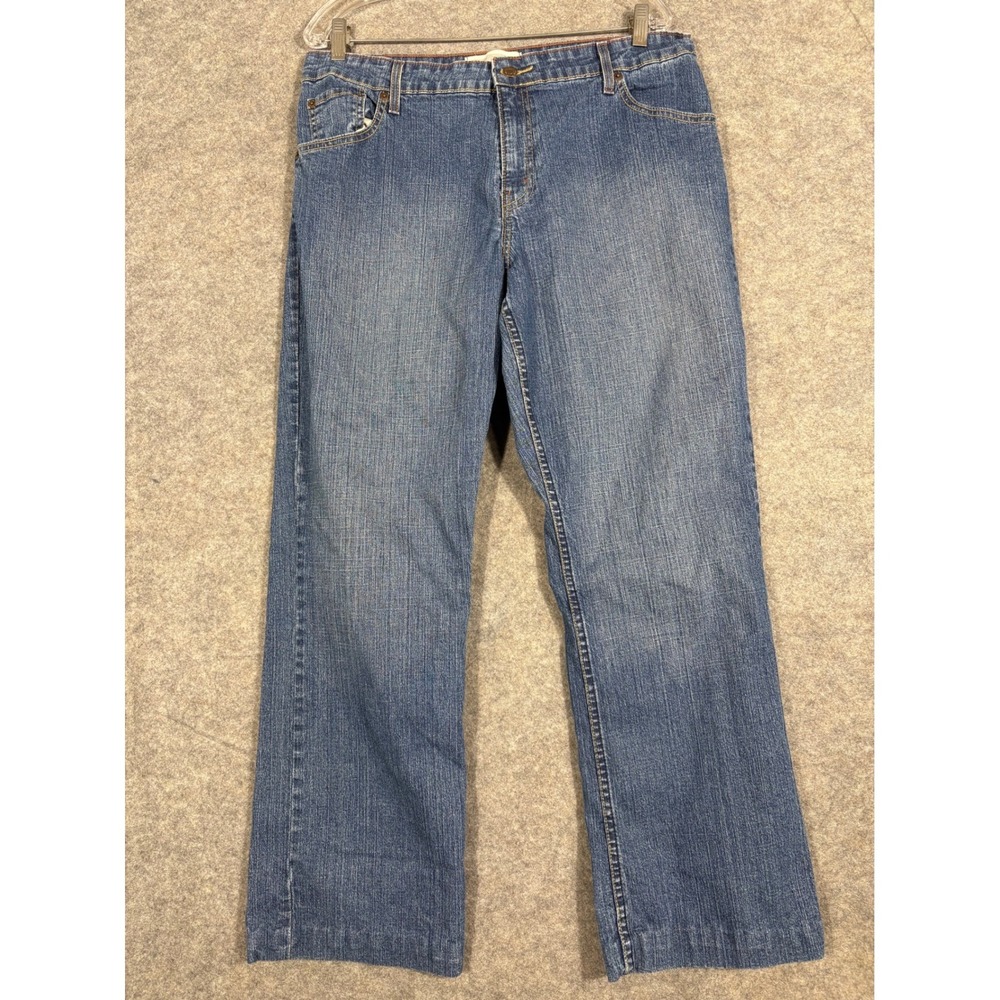 Levi Strauss Signature Stretch Mid Rise Bootcut Jeans Womens 10 Medium Blue Wash